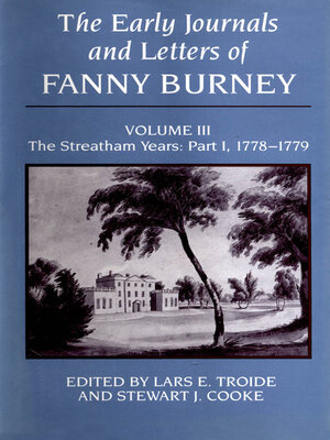 cover image of The Early Journals and Letters of Fanny Burney, Volume 3
